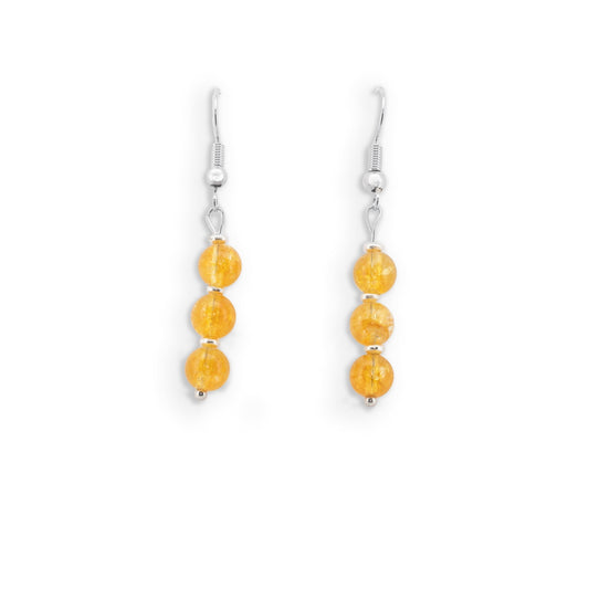 Felicity - Natural Citrine Gemstone Earrings - Sage Gems Jewellery Co.