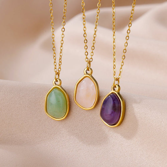 Iris - Natural Gemstone Necklace - Sage Gems Jewellery Co.