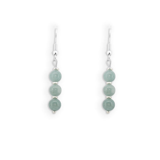 Mira - Natural Jade Gemstone Earrings - Sage Gems Jewellery Co.