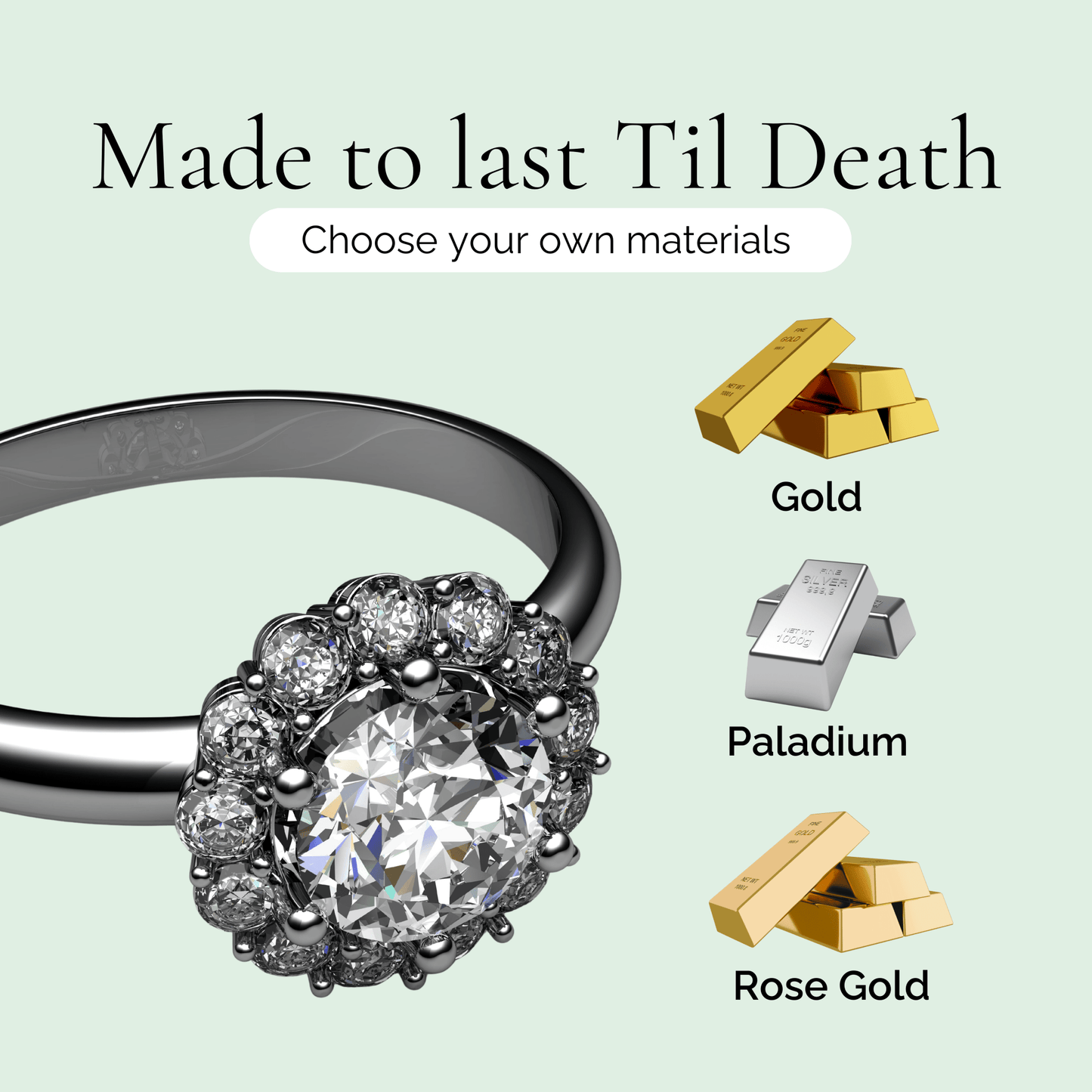 My Heart - Crystal Heart Gold Plated Ring - Sage Gems Jewellery Co.