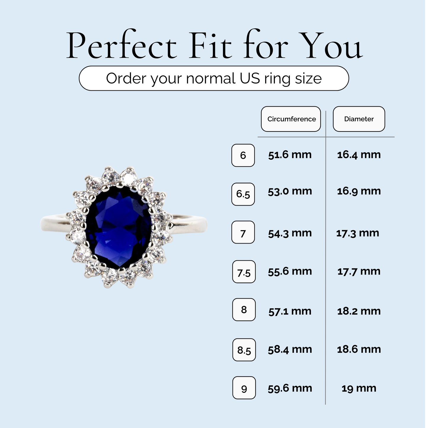 A Royal Affair - Sapphire Silver Plated Ring