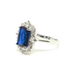 Esperanza - Radiant Cut Sapphire Silver Plated Ring