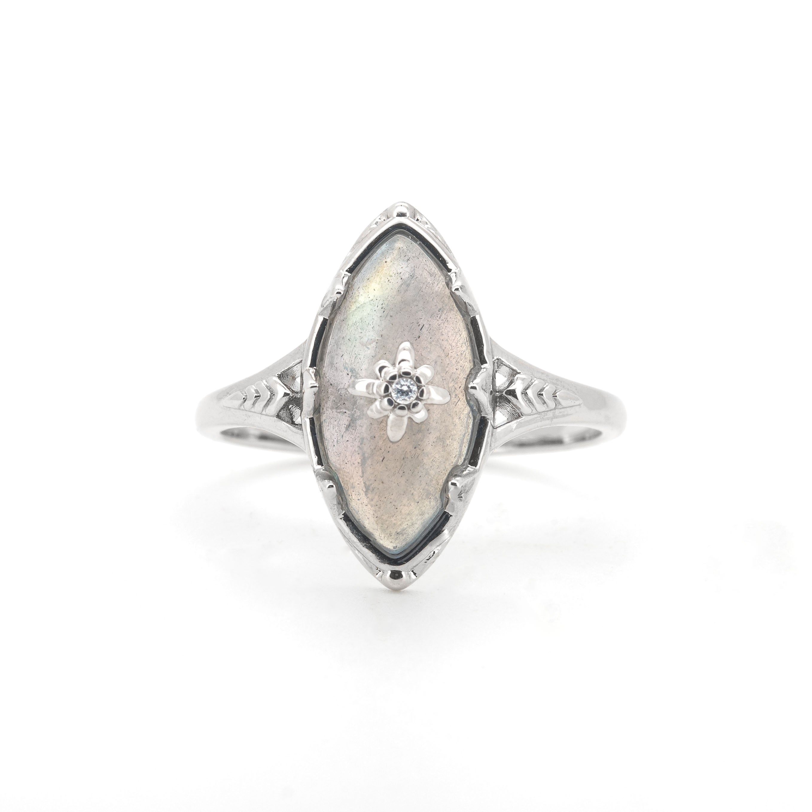 Persephone - Natural Labradorite Gemstone Ring