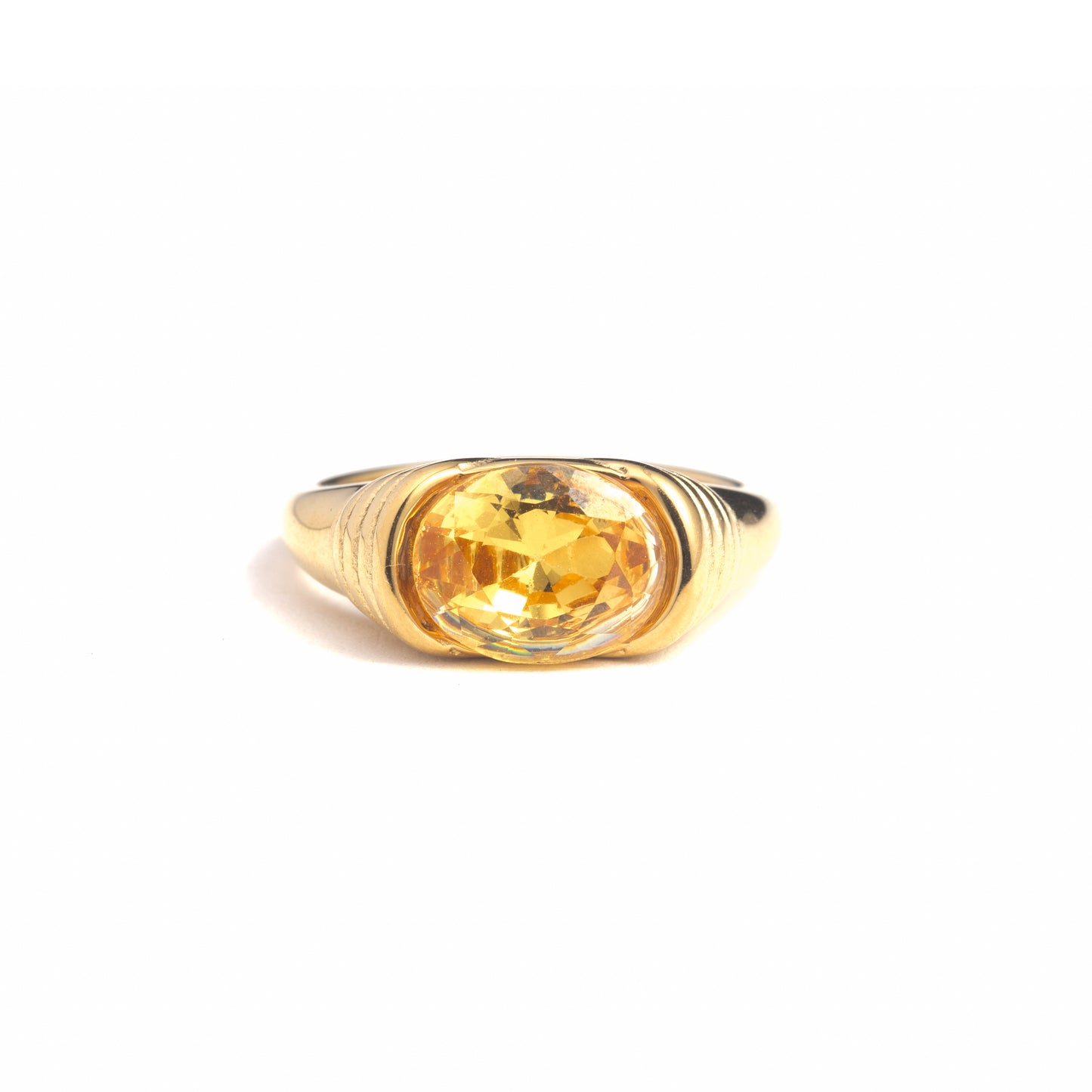 Ollie - Stainless Steel Gold Plated Ring
