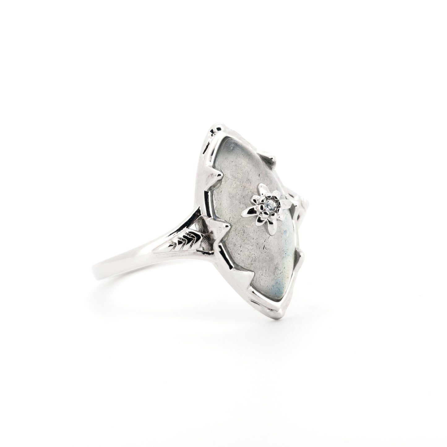 Persephone - Natural Labradorite Gemstone Ring