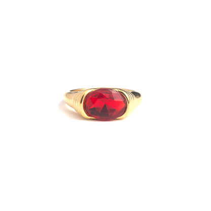 Ollie - Stainless Steel Gold Plated Ring