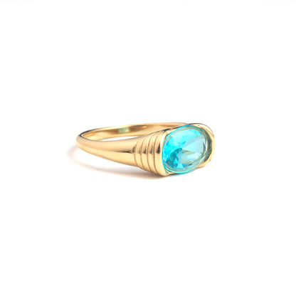Ollie - Stainless Steel Gold Plated Ring
