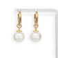 Chloe - Shell Pearl Huggies - Sage Gems Jewellery Co.