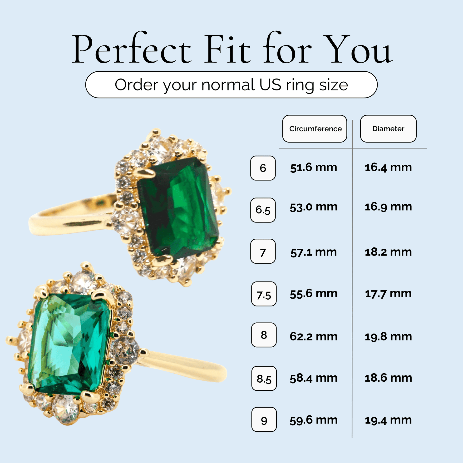 Esmerelda - Radiant Cut Gold Plated Ring - Sage Gems Jewellery Co.