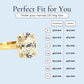 Janina - Oval Cut Crystal Gold Plated Ring - Sage Gems Jewellery Co.