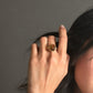 Made for a Queen - Oval Cut Gold Plated Statement Ring - Sage Gems Jewellery Co.