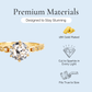 My Brilliant Friend - Crystal Brilliant Cut Gold Plated Ring - Sage Gems Jewellery Co.