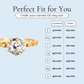 My Brilliant Friend - Crystal Brilliant Cut Gold Plated Ring - Sage Gems Jewellery Co.