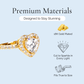 My Heart - Crystal Heart Gold Plated Ring - Sage Gems Jewellery Co.