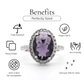 My Heart - Crystal Heart Gold Plated Ring - Sage Gems Jewellery Co.