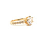 My Brilliant Friend gold plated brilliant cut promise ring engagement ring - Regal Gems Jewellery